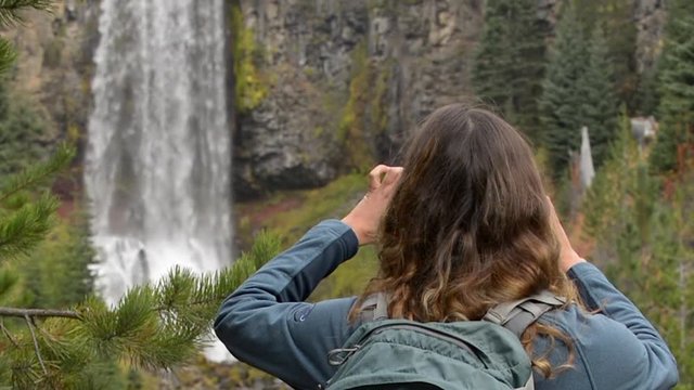 Tumalo Falls Deschutes National Forest near Bend Oregon