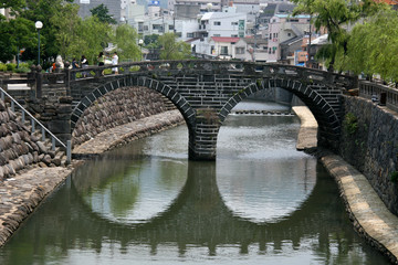 Spectacles Bridge, Nagasaki, Japan, Asia