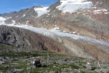 Ausblick vom Hochwildehaus zum Gurgler Ferner