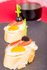 Quail egg tapa