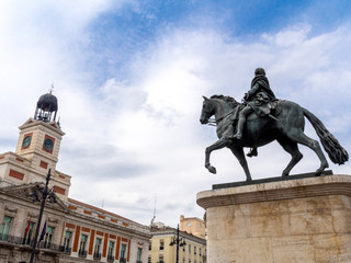 Puerta del Sol square in Madrid