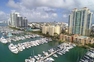 Aerial image Miami Beach Marina