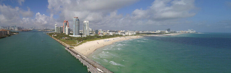 Aerial photo South Pointe Miami Beach FL