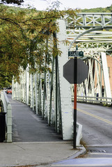 Obraz premium Shelburne Falls Truss Bridge