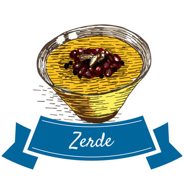 Zerde colorful illustration.