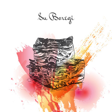 Su Boregi watercolor effect illustration.