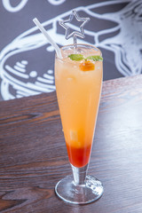 colorful cold drinks