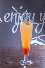 colorful cold drinks