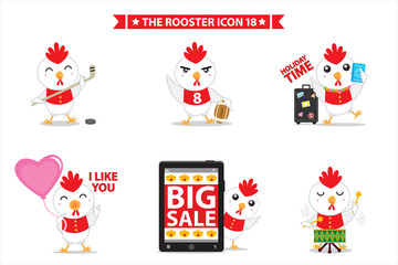 rooster icon character