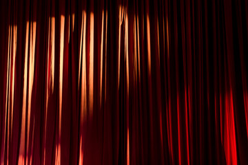 Fototapeta premium Curtain in the theatre.