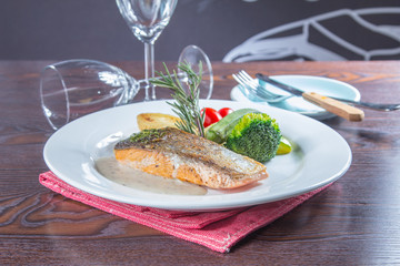 grilled salmon