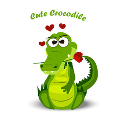 cute crocodile or alligator