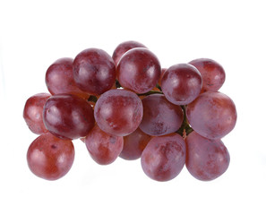 red grape isolated on white