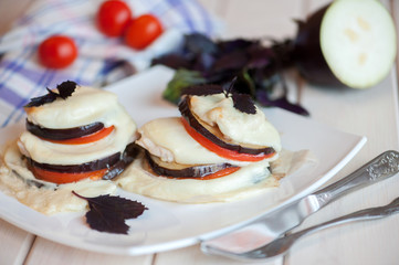 Italian eggplant Melanzan.