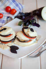 Italian eggplant Melanzan.