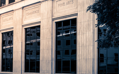 windows of business building
