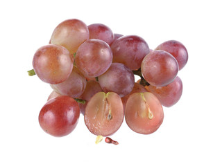 red grape isolated on white