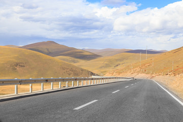 mountain road at tibet