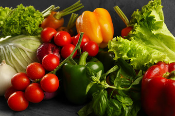 Different vegetables, closeup