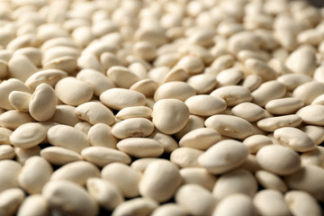 White beans textured background