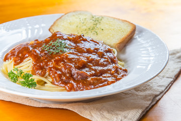 meat sauce pasta