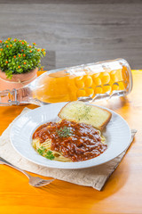 meat sauce pasta