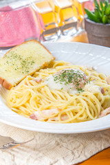 creamy seafood pasta