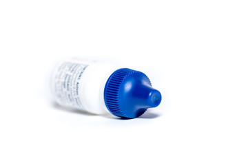 glaucoma eye drops, blue bottle