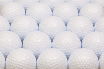 Pattern from white golf balls