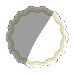 Decorative circle emblem icon vector illustration graphic design