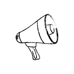 Bullhorn announce device icon vector illustration graphic