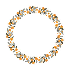 Beautiful flowers ornament icon vector illustration graphic