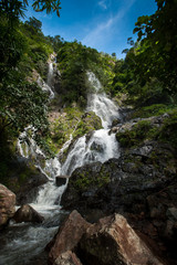 Naklejka na ściany i meble Top of mountain in Krok E-Dok waterfall at Khao Yai National Par