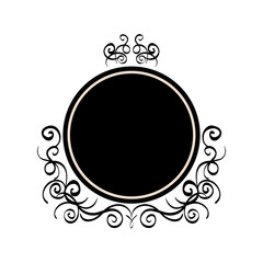Vintage decorative emblem icon vector illustration graphic design