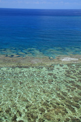 Naklejka na ściany i meble Tropical Sea, Coral Reef - Yonaguni Island, Okinawa, Japan