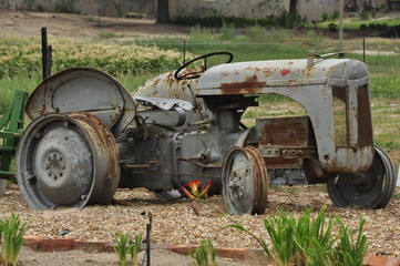 Old tractor on a farm in Kalbaskraal, Western Cape, South Africa