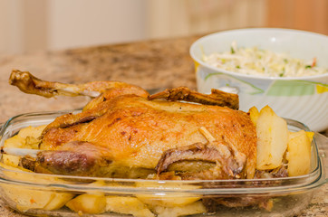 duck, poultry, meat, fried, cooked, food, home cooking, dinner, gourmet, poultry
