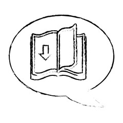 book download related hand drawn icons image vector illustration 