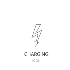 Charging icon vector.