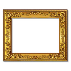 frame gold color with shadow