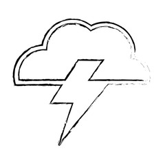 electric storm weather related icon image vector illustration design 