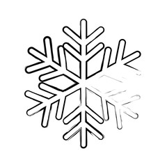 single snowflake icon image vector illustration design 
