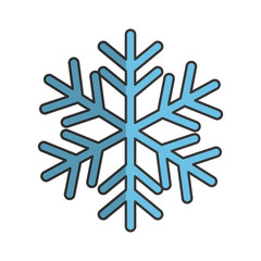 single snowflake icon image vector illustration design 