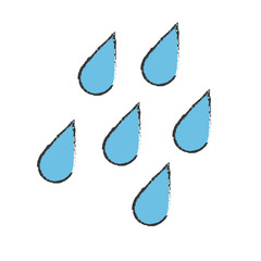 rainy weather related icon image vector illustration design 