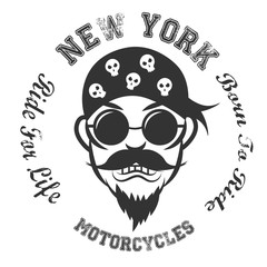 Biker. Vector Illustration