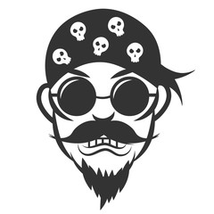 Biker. Vector Illustration