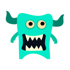 Cartoon monsters set. Colorful toy cute monster. Vector EPS 10
