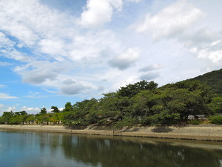 Obraz premium 宇治川の風景 