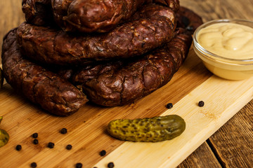 Homemade pork sausage