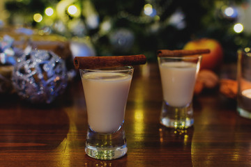 Traditional christmas eggnog